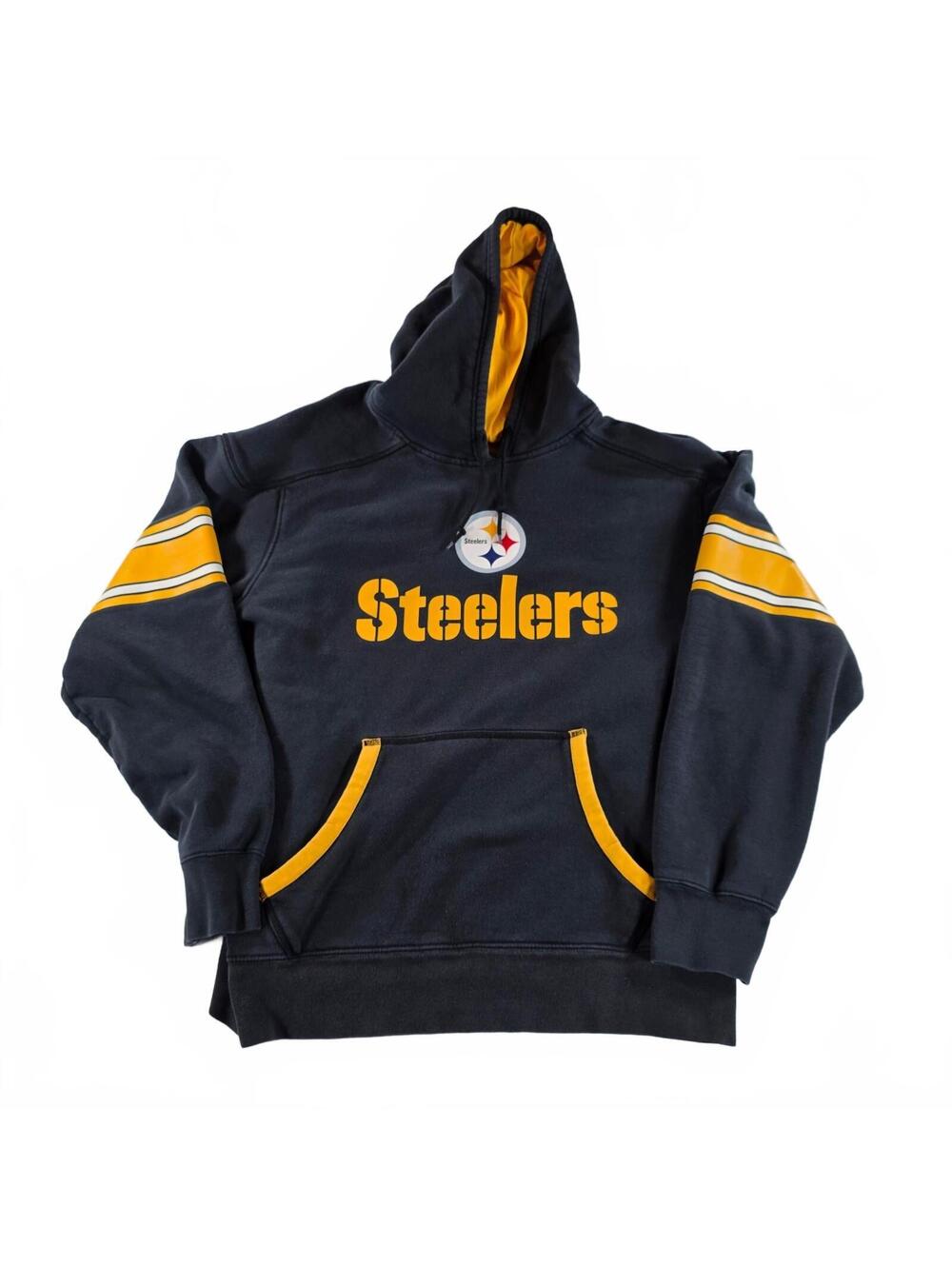 Pittsburgh Steelers Men's Hoodie Sweatshirt XL Black NFL Team Apparel Football